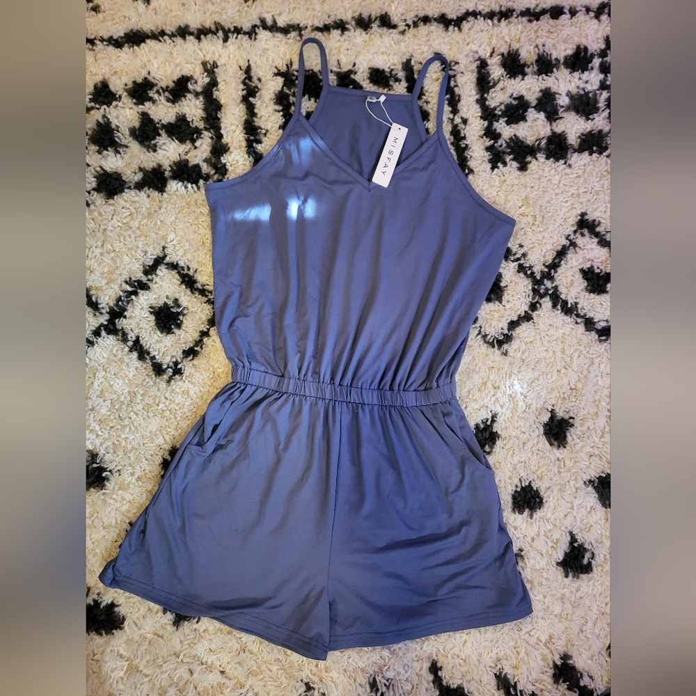 NWT misfay blue ROMPER